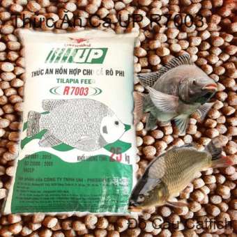 Thức ăn Cá UP R7003(viên 4mm) Cho Cá Ăn Hoặc Dùng Câu Cá rô phi,chép-cám cá up r7003