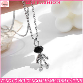 Dây chuyền , vòng cổ UNISEX người ngoài hành tinh bản lớn cá tính cho Nam Nữ chất liệu kim loại với dây đeo dài tiện lợi VC-39