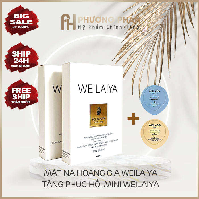 [Chính Hãng] - [Quà Tặng] Mặt Nạ Hoàng Gia Nano Ceramide Weilaiya Giúp Xóa Nhăn Chống Lão Hóa Dưỡng Ẩm Làm Trắng - Phương Phan Cosmetics