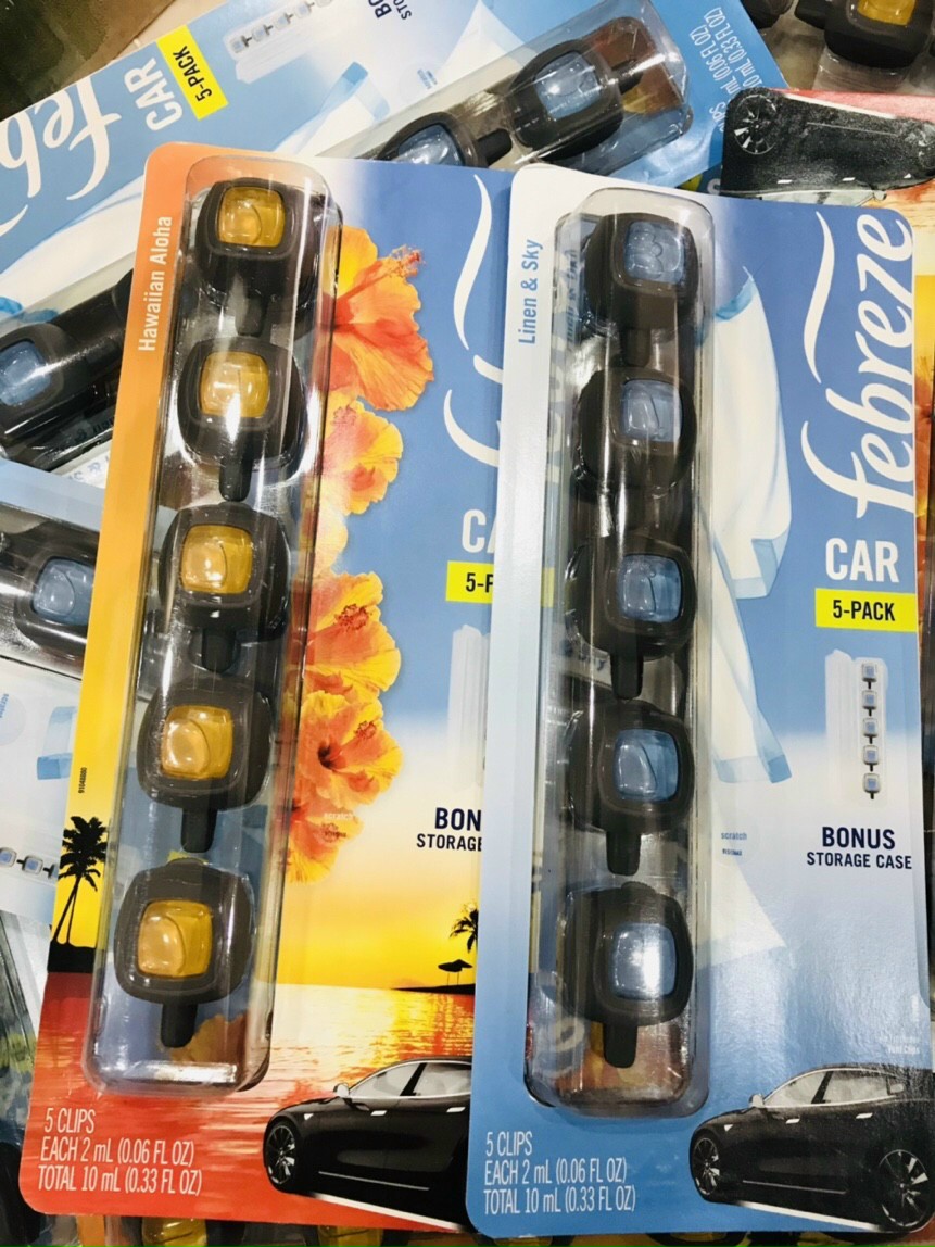Nước hoa xe hơi Febreze Car Linen & Sky, Hawaiian Aloha