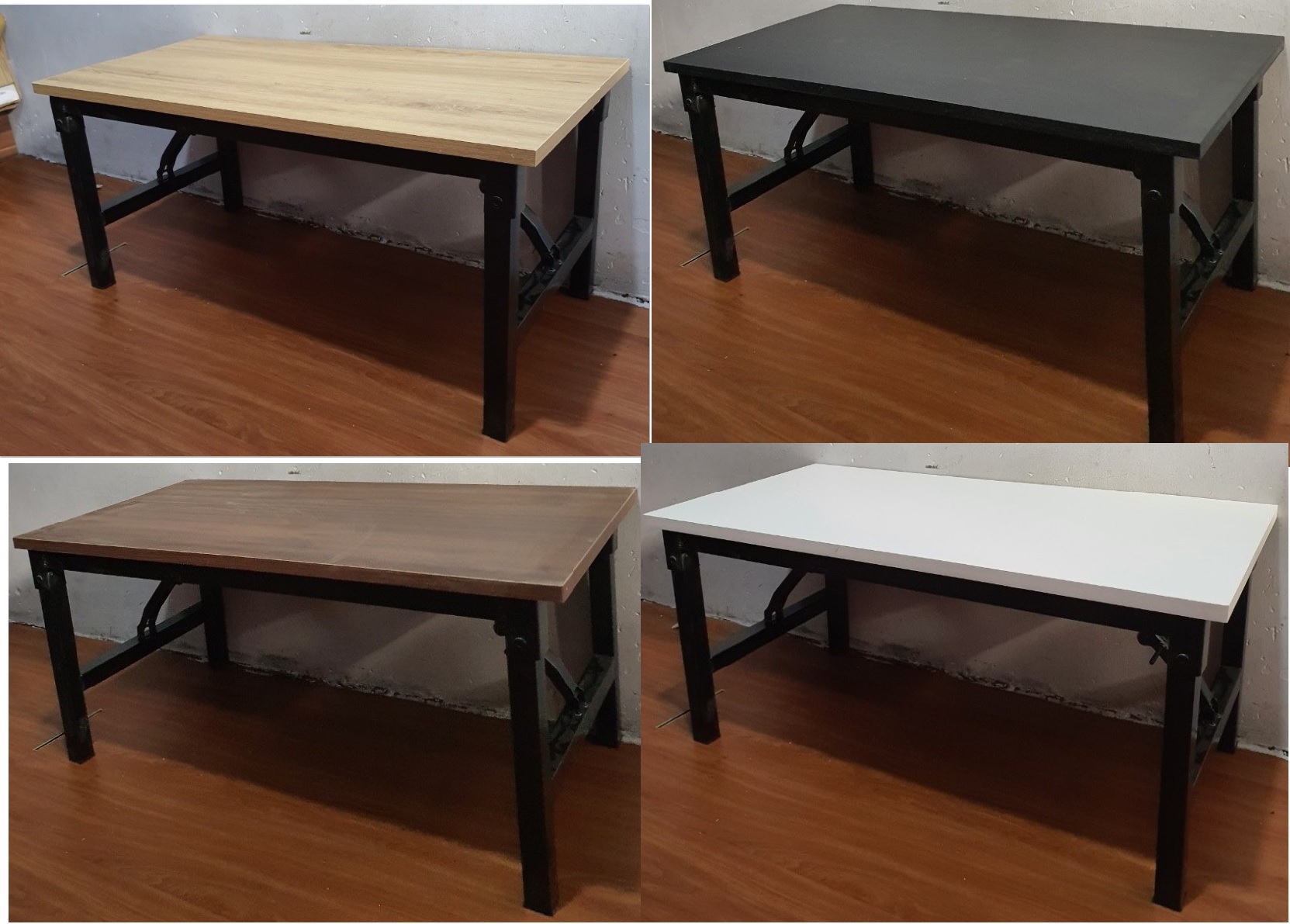 Bàn làm việc BỆT chân gấp cao 35cm _ Hương Giang