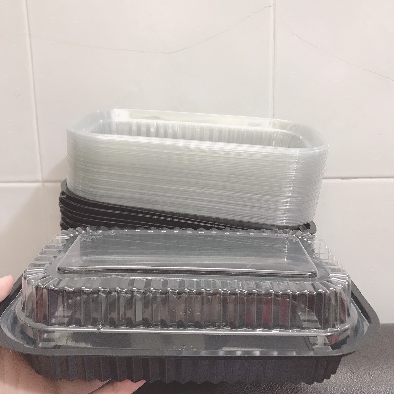 Lốc 50 cái hộp nhựa đế đen