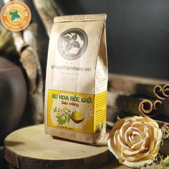 Trà Hoa Hòe khô đã sao vàng gói 250g - Tốt cho huyết áp cao, giúp an thần dễ ngủ - Quà tặng ý nghĩa cho người cao tuổi
