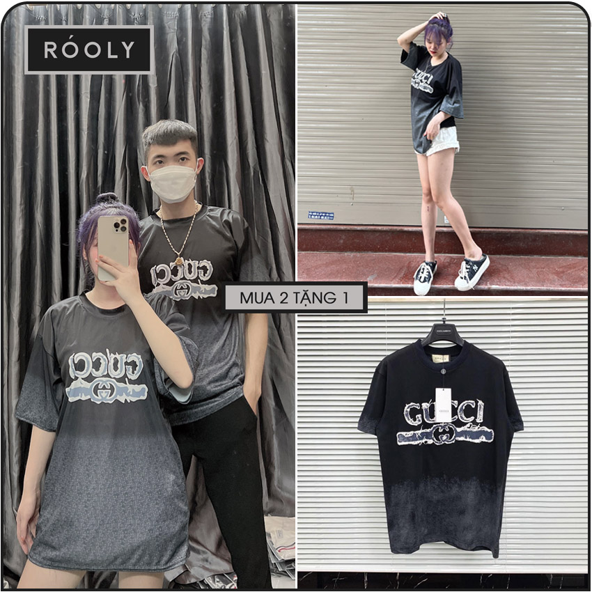 Áo phông g.c loang nam nữ róoly 💦áo phông g.c loang gc2 in nhiệt cotton ảnh thật kèm video