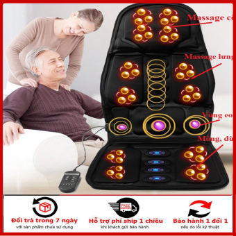 Đệm ghế massage toàn thân ,  nệm ghế massage cao cấp dùng trên ghế, ô tô