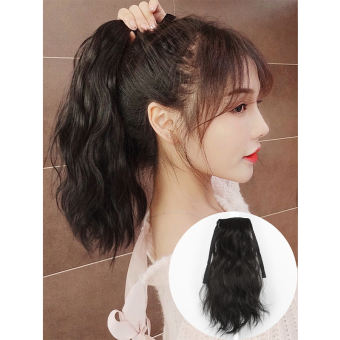 14 "Dài xoăn gợn sóng nước Kẹp dây rút chịu nhiệt Tổng hợp cho nữ Tóc buộc đuôi ngựa