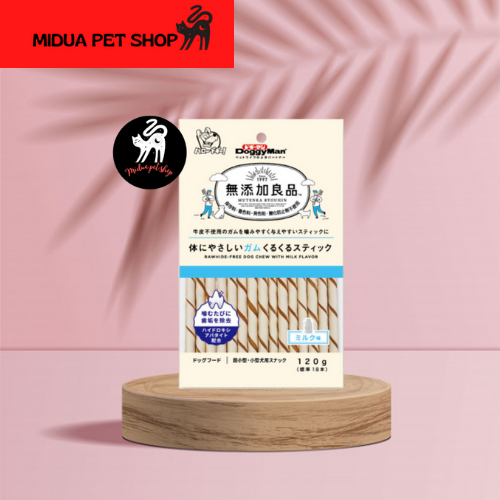 [Hoàn Tiền 10%] Que gặm hương sữa 120g Doggy man Nhật