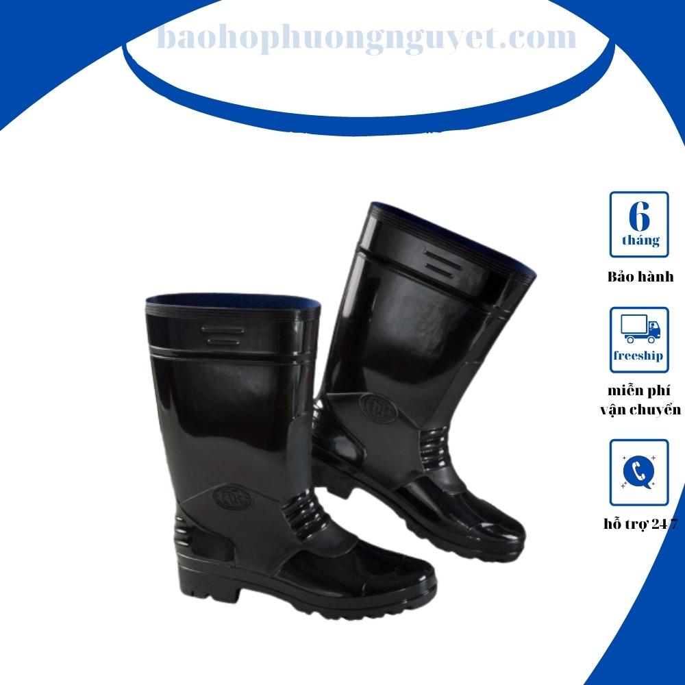 Ủng cao su, ủng đi mưa chống nước màu Đen