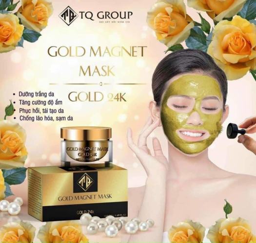 Mặt Nạ Từ Tính 24k qlady Nam Châm Tặng Cao SÂm Vàng
