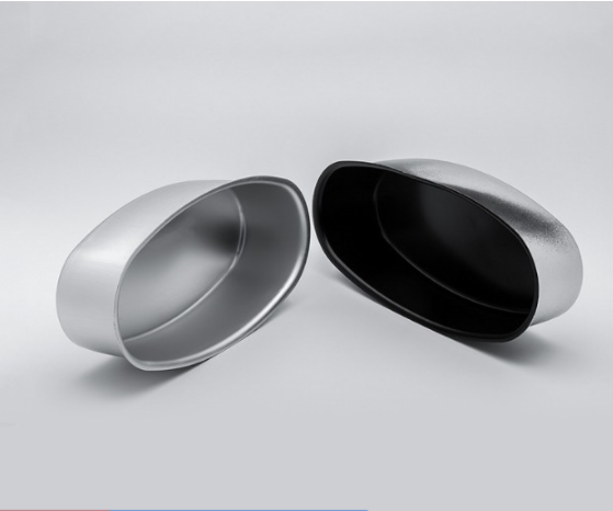 Khuôn oval bầu dục trắng - đen