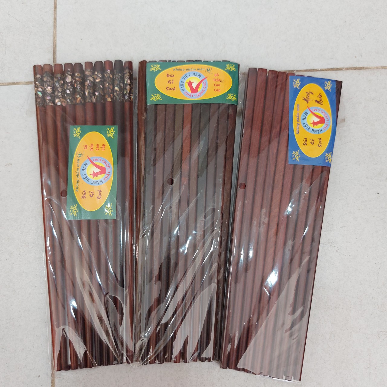 Đũa ăn gỗ Cẩm lai đầu vuông