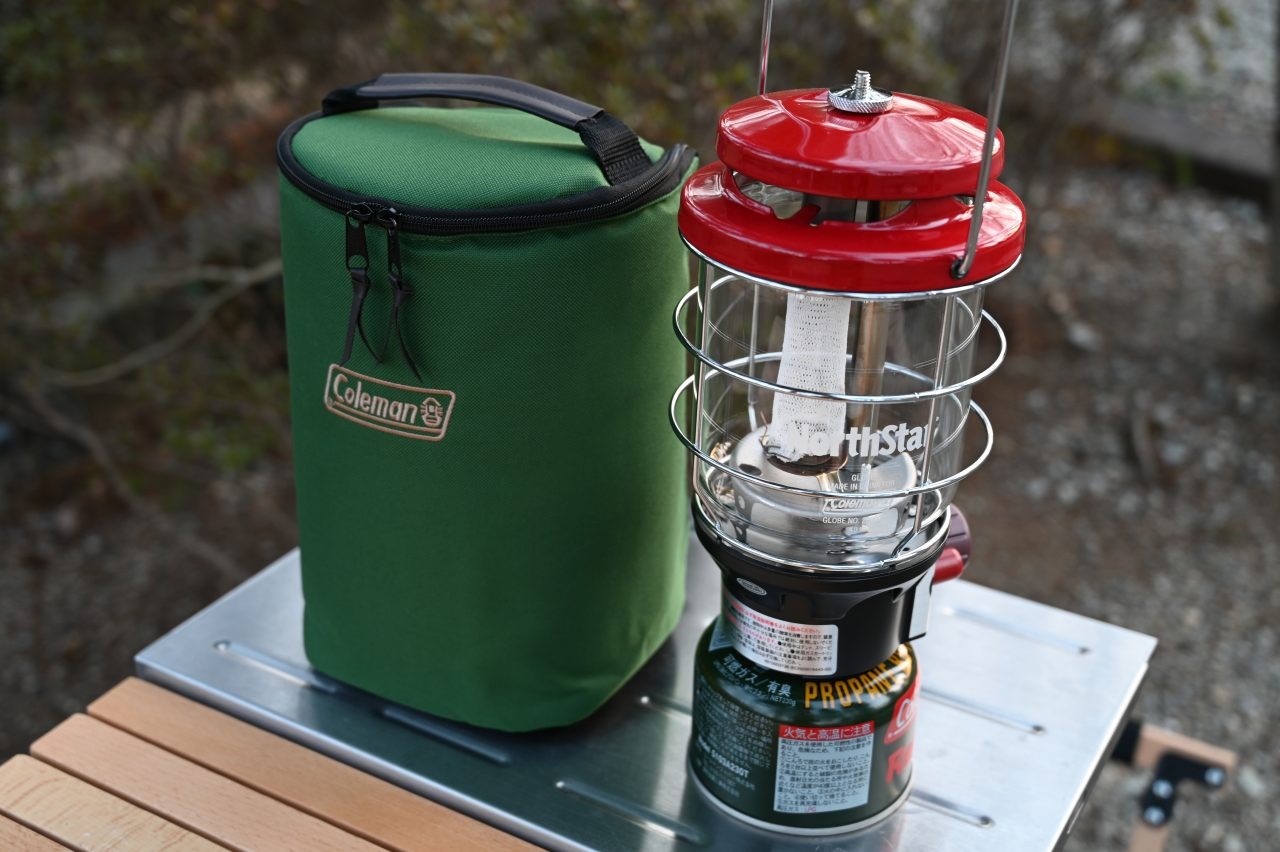 COLEMAN JAPAN NORTHSTAR LP GAS LANTERN WITH MANTLE & CASE ตะเกียง