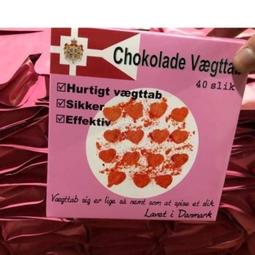 Kẹo giảm cân Socola Đan Mạch X2 Hồng