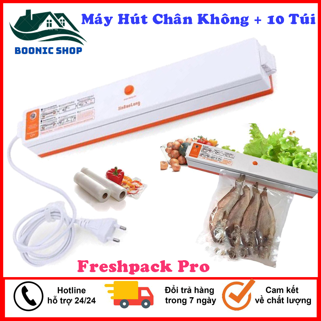 🎀tặng túi🎀 máy hút chân không túi đựng thực phẩm pro - máy hút chân không hàn miệng túi đựng thực phẩm tặng 10 túi thử sảm phẩm