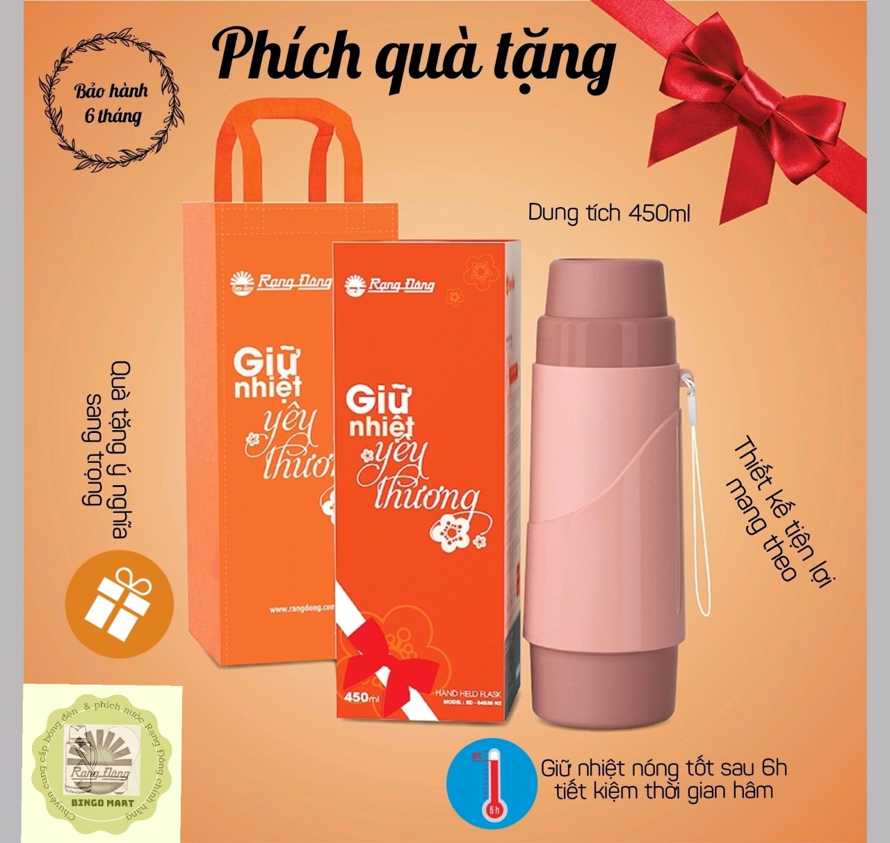 Phích quà tặng 0,45l model: rd-04528 n2