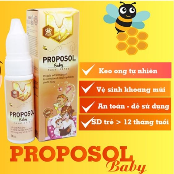 Dung dịch xịt mũi proposol baby 70ml