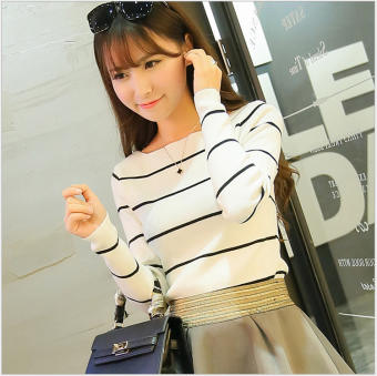 Áo len nữ kẻ sọc ngang