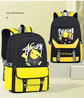 Balo nam nữ đi học hình Pikachu HOT 2022 - Cặp học sinh đi học cấp 2,3- Balo học sinh Pokemon trung học sinh viên