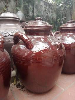 Chum sành - Chum gốm sứ Bát Tràng (20 lit)