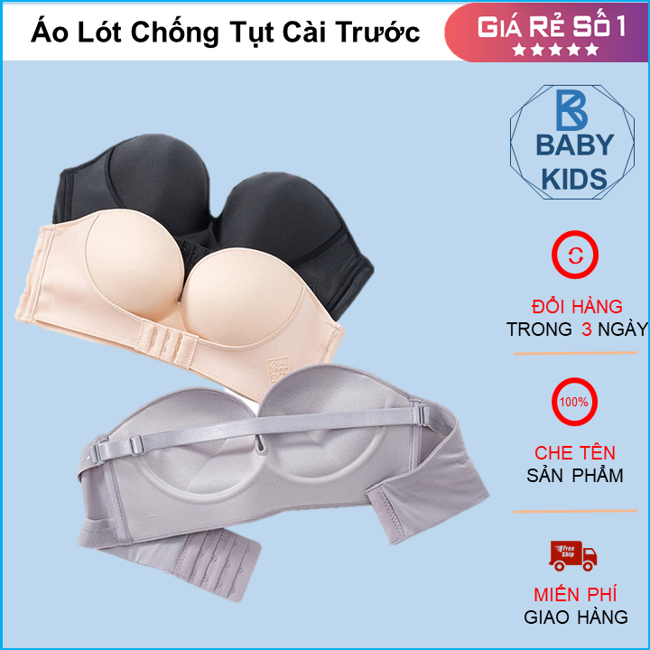 Áo lót nữ, áo lót không dây nâng ngực chống tụt cài trước quyến rũ, áo lót không gọng nâng ngực, áo ngực cài trc không dây