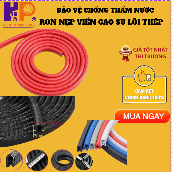 [HCM] 10 mét Ron - Nẹp Viền Cao Su Lõi Thép Dành Cho Các Dòng Xe Ô Tô, Xe Tải, Xe Đầu Kéo...
