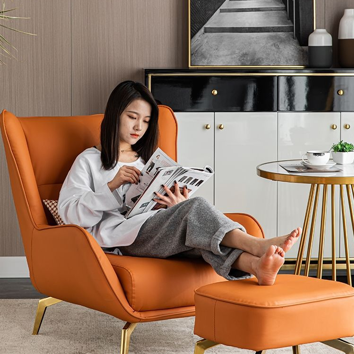 Ghế sofa thư giãn phong cách Châu âu - Ghế lười thư giãn - tặng kèm đôn