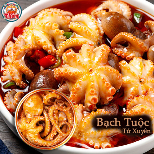 Bạch Tuộc Sốt Cay Tứ Xuyên - Ăn Là Mê