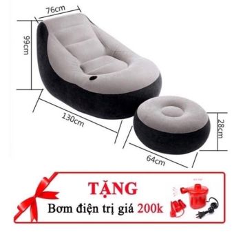 Ghế hơi tựa lưng chính hãng INTEX 68564 Tặng Kèm Bơm Điện Ghế hơi đa năng, ghế hơi tựa lưng êm ái có 2 chi tiết, bơm/xả hơi tiện dụng - Tặng kèm bơm điện 2 chiều (Bảo hành 12 tháng )