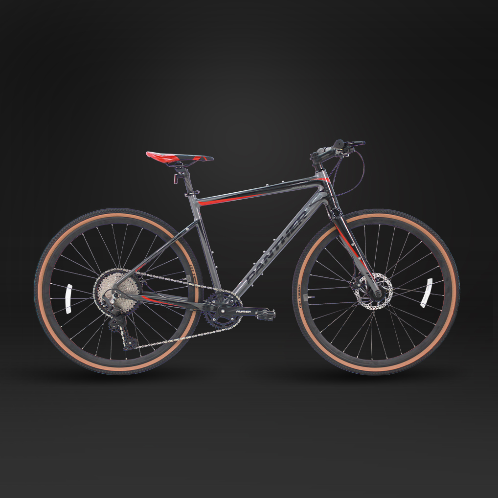 [NGƯỜI BÁN HÀNG SG] Xe đạp địa hình PANTHER HADES 12 tốc độ SHIMANO 700 x 40C Phanh đĩa tay lái phẳng Xe đạp địa hình cơ bản Khung nhôm Phuộc