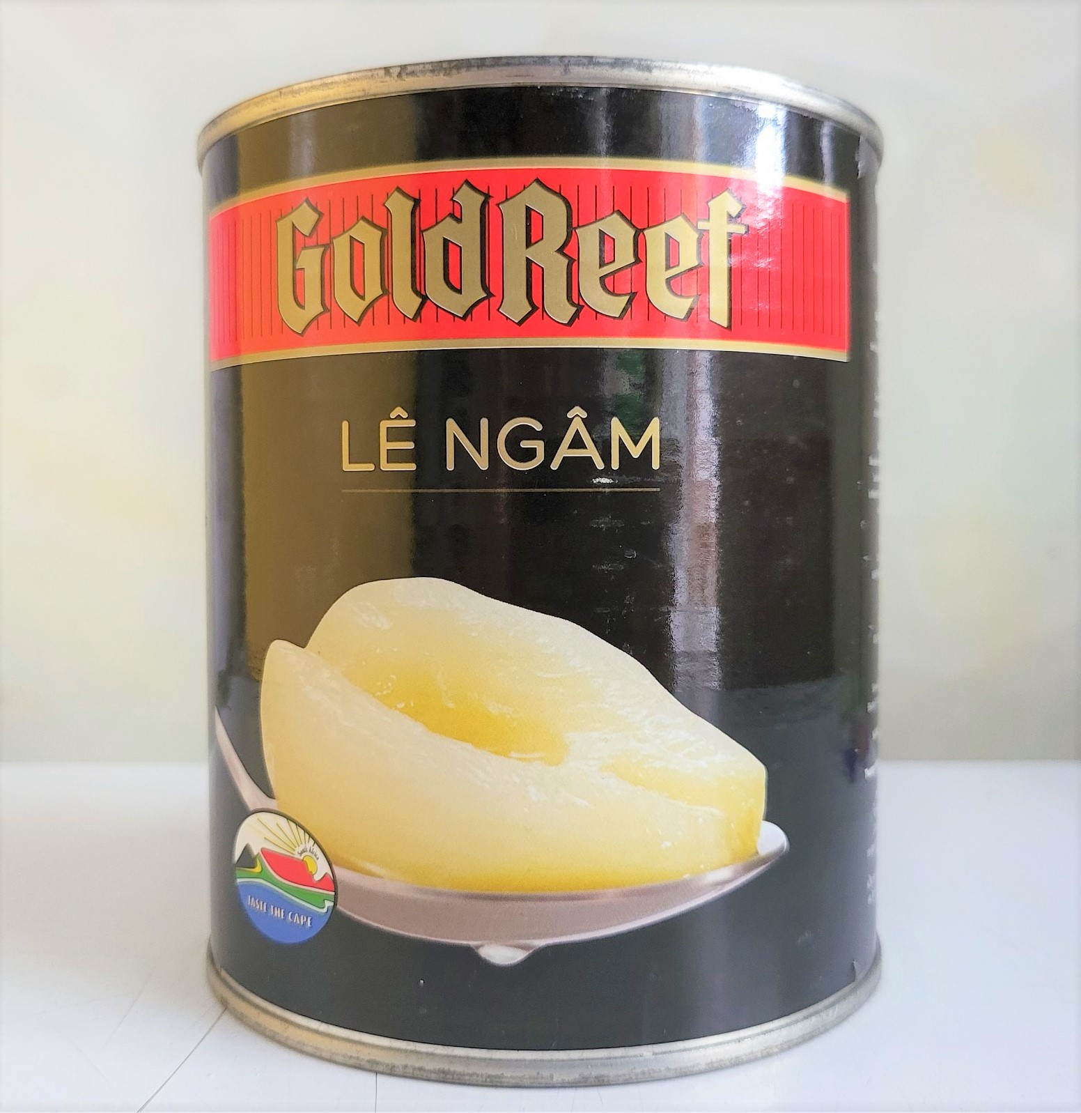 [Hộp 825g] LÊ NGÂM NƯỚC ĐƯỜNG [South Africa] GOLDREEF Pear Halves in Syrup (tgc-hk)