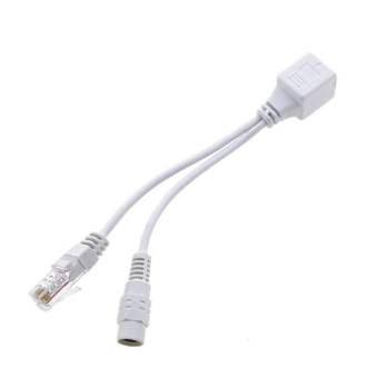BOTHHY Cáp mạng cấp nguồn Một cặp PoE Dây tách Bộ chia Cáp kết nối PoE Bộ kết hợp PoE Cáp chuyển đổi tổng hợp Cáp phun PoE Cáp chuyển đổi POE Bộ chia đầu phun RJ45