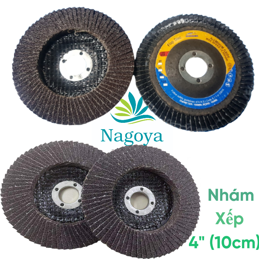 Nhám xếp Handsome, nhám xếp nắp lưới 72 lá, ráp xếp tròn, đá mài 100mm