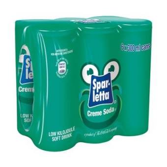 Nước ngọt có gas Sparletta Creme Soda (6 lon)