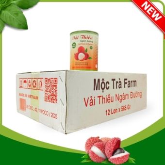 Vải Thiều Lục Ngạn Ngâm Đường ( thùng loại 2, lon 565g )
