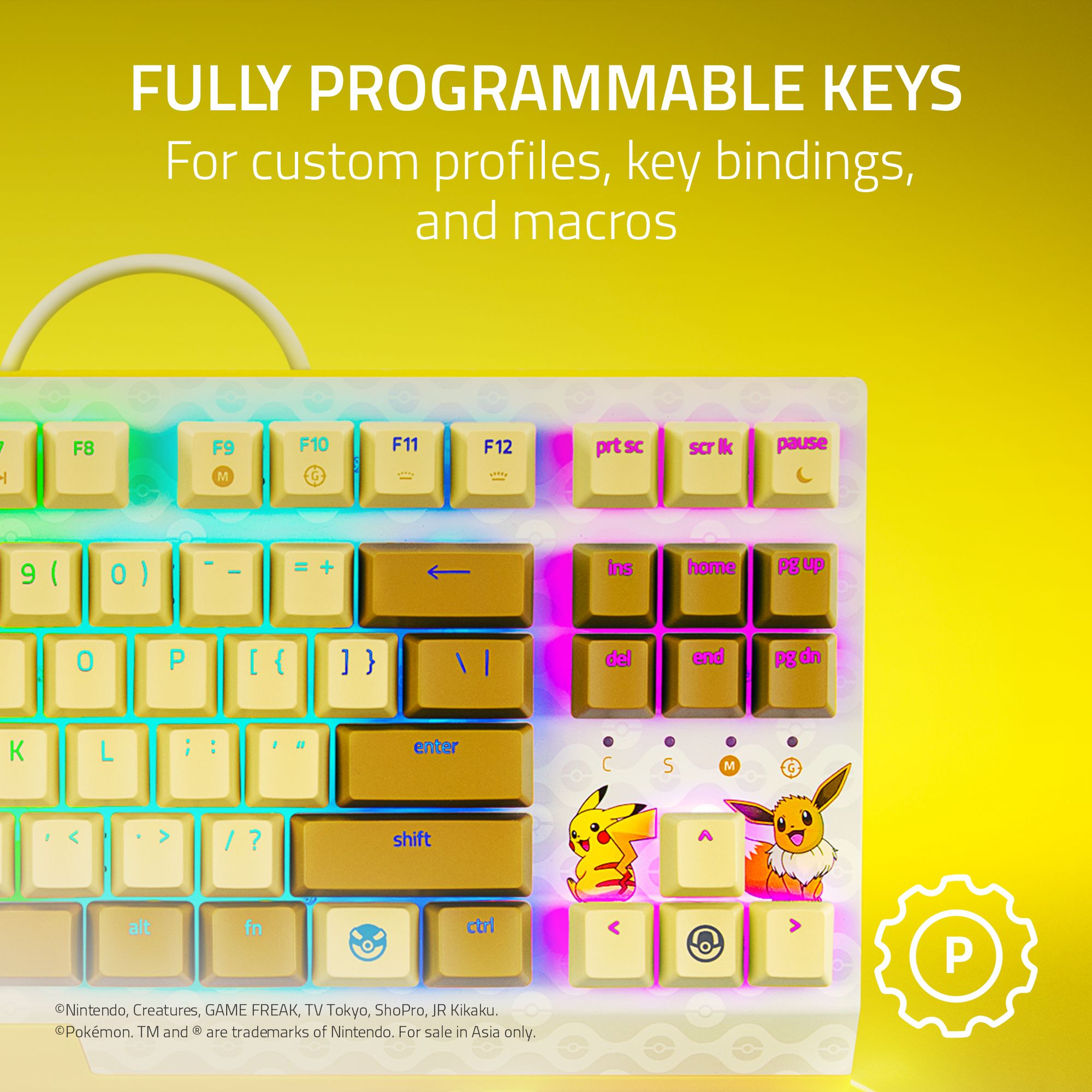 Razer BlackWidow V3 Tenkeyless - Green Switch - US - Pokemon