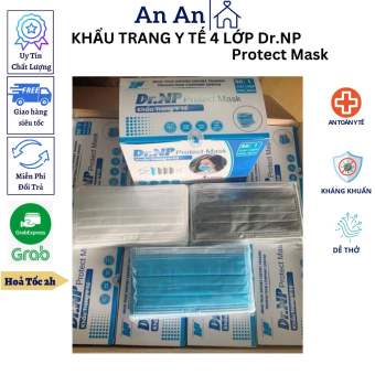 Khẩu Trang Y Tế 4 Lớp Chống Bụi Mịn Cao Cấp Dr.NP protect mask 50 Cái - An Ann