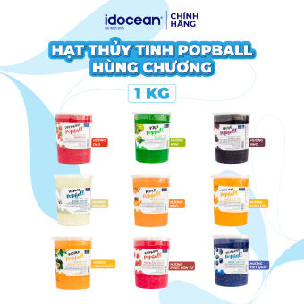 Hạt Thủy Tinh Hùng Chương Hương Trái Cây 1KG - Topping tuyệt hảo cho thức uống - Chính Hãng