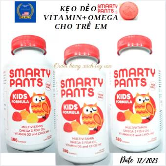 Kẹo bổ đa Vitamin+Omega cho trẻ em Smarty Pants Kids Complete Mỹ 180 viên( Mẫu mới)