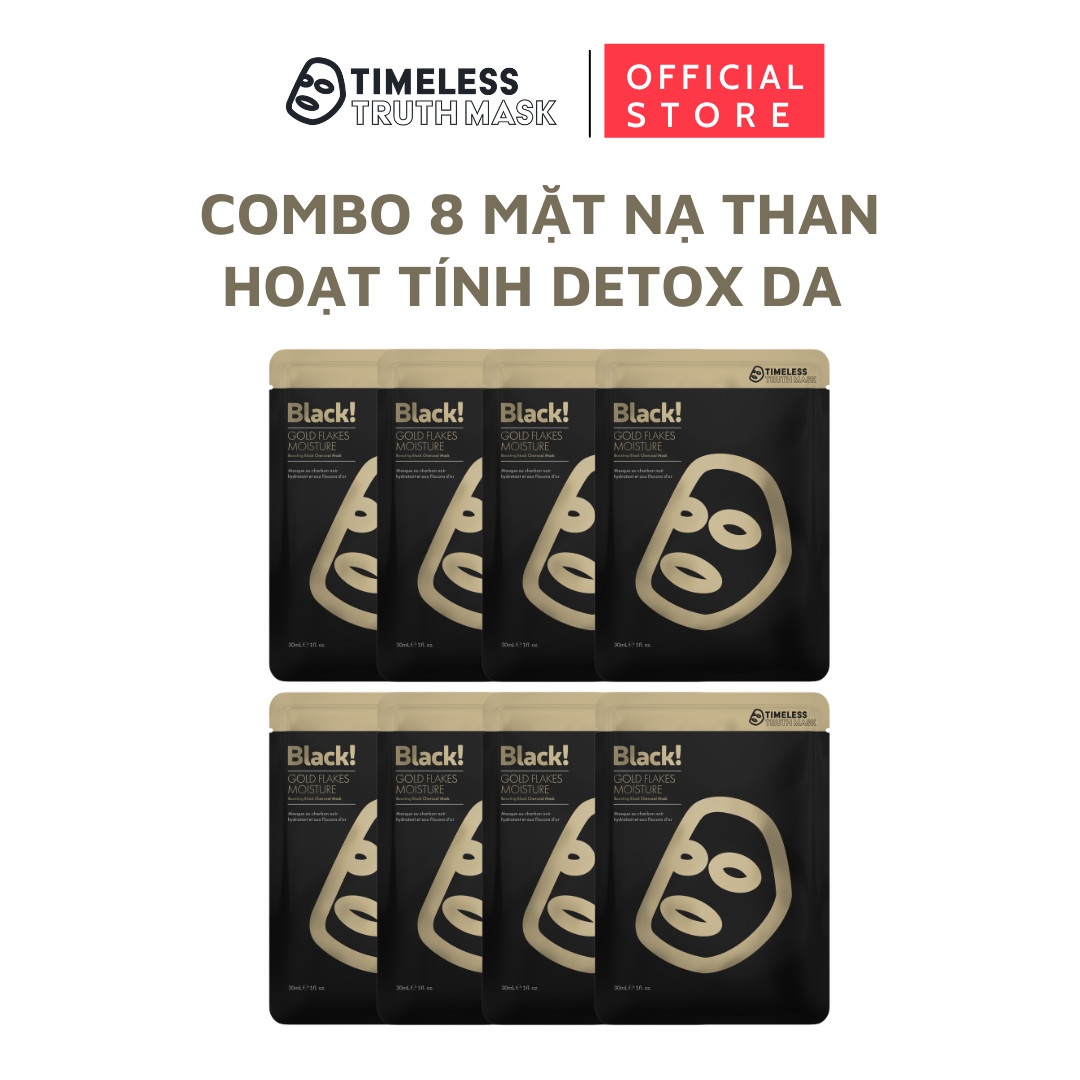 Combo 8 Mặt Nạ Giấy Dưỡng Ẩm Gold Flackes Timeless Truth Mask