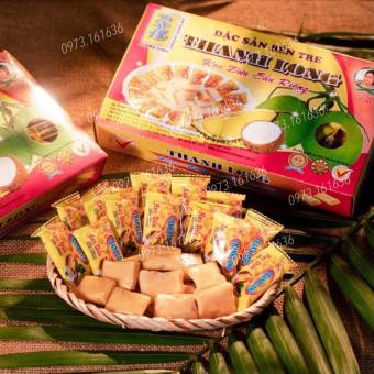 Kẹo dừa Thanh Long - Hộp 400g - Bao bì riêng từng viên kẹo - Đặc sản Bến Tre