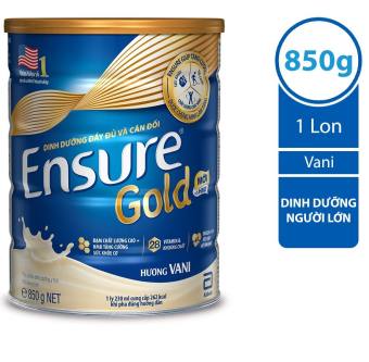 Sữa bột Ensure Gold Abbott hương vani (HMB) 850g