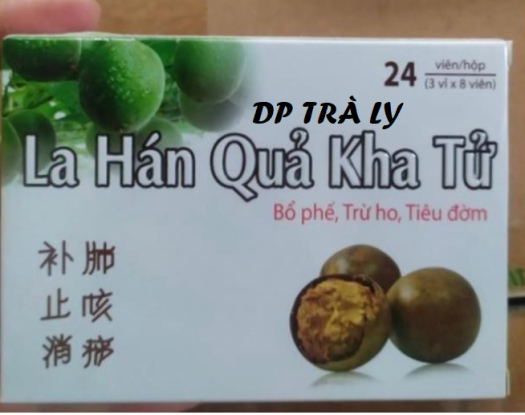 Kẹo ngậm la hán quả kha tử - hộp 24 viên