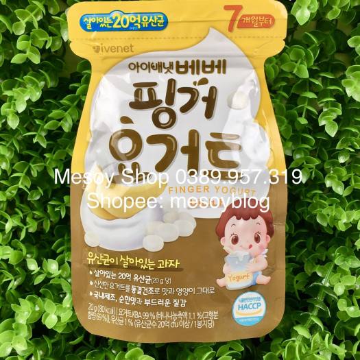Sữa chua khô ivenet hàn quốc nhiều vị