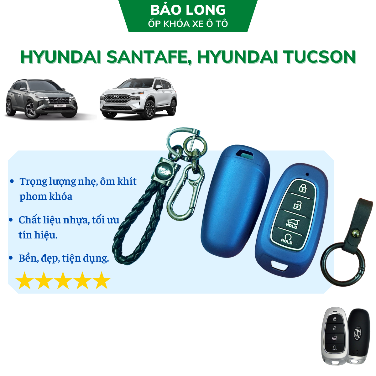 Ốp khóa xe Hyundai Santafe 2021 facelift