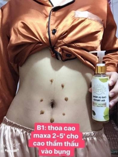 Cao lá nóng giảm mỡ bụng tặng kèm mũ quấn bụng