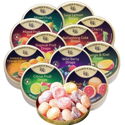 Kẹo Cứng Vị Trái Cây Chua Ngọt Cavendish & Harvey Đức (100% Germany) 175g - 200g - 300g