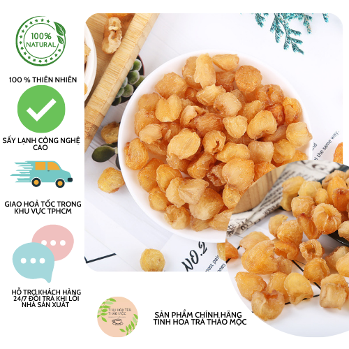 (  FREESHIP MAX + DEAL GIẢM SÂU)[HCM]long nhãn sấy khô hưng yên 100 gram_tinhhoatrathaomoc