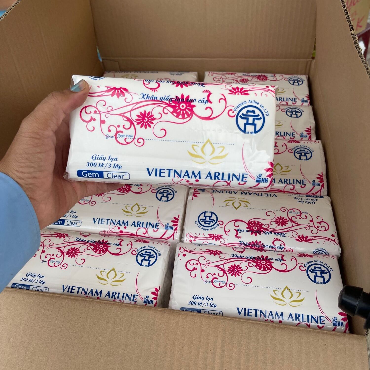 [Giá sỉ] Khăn giấy rút Hk Vietnamm 300 tờ siêu mịn