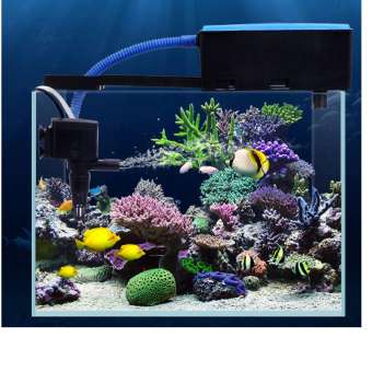 Máy lọc nước hồ cá RS 9800 công suất mạnh, tích hợp sẵn máy bơm nước hồ cá +máng lọc - Mua về dùng được ngay - BH uy tín 1 đổi 1 ( Đen)