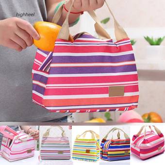 Túi giữ nhiệt sọc giữ lạnh/ giữ nóng bảo quản bình sữa mẹ và thực phẩm đựng vừa 2 thanh đá khô